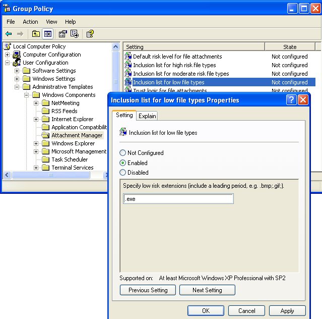 Group Policy Attachment Manager