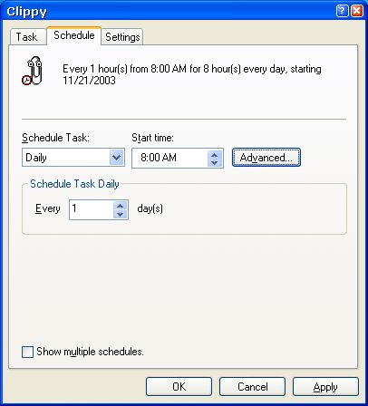 Schedule