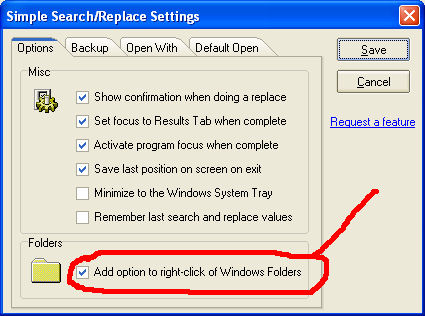 Simple Search-Replace Explorer Integration