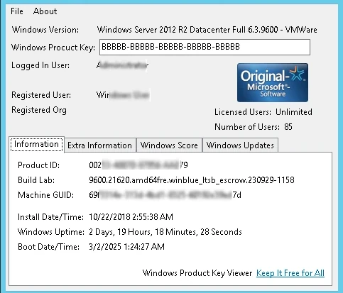 Windows Product Key Viewer Windows Product Key Viewer